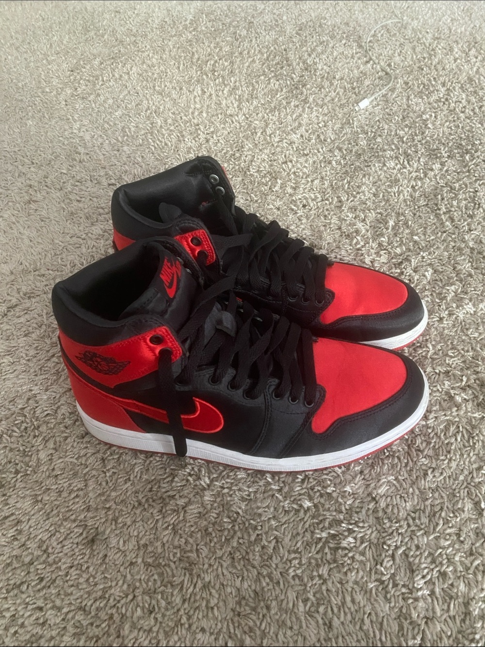 Nike Air Jordan 1 Retro High Men's Sneakers - Black/Red